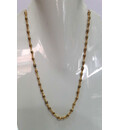 Gold Plated Silver Tulsi Necklace - Medium Beads