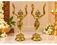Gaura Nitai Deities Lotus Base (7" brass)