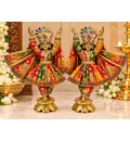 Gaura Nitai Deities Lotus Base (7\" brass)