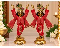 Gaura Nitai Deity Clothes -- Royal Crimson Dress Gaura Nitai Deity Clothes -- Royal Crimson Dress