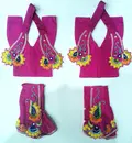 Gaura Nitai Deity Clothes -- Deluxe Flower With Kerry Design