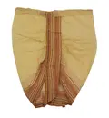 Dhoti Bengali Ready-Made Natural Colors Trouser -- Thick Border