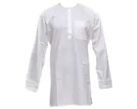 Kurta -- Special Quality Cotton, white Large Sizes Available