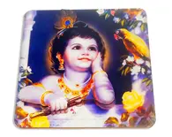 Krishna with parrot - Altar / Table stand