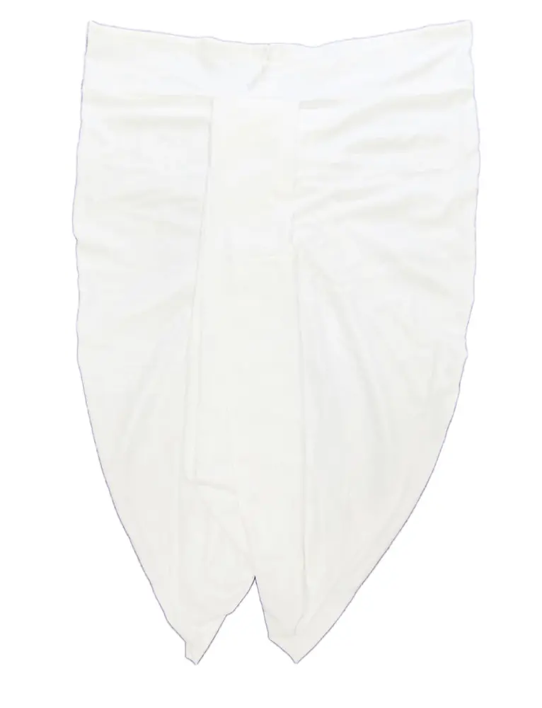 Dhoti Bengali Ready-Made Natural Colors Trouser -- Thick Border