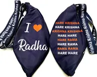 I Love Radha - Digitally Printed Bead-Bag [3 sides and strap] Standard Size