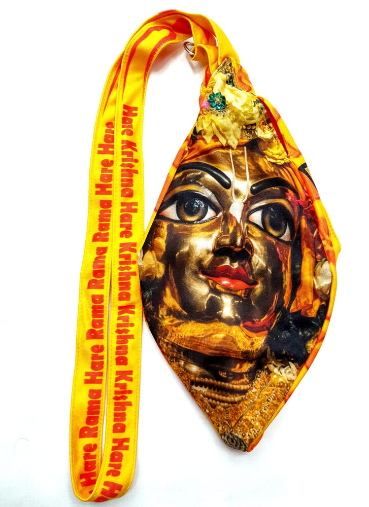 Krishna and Balaram - Digitally Printed Bead-Bag [3 sides and strap] Standard Size