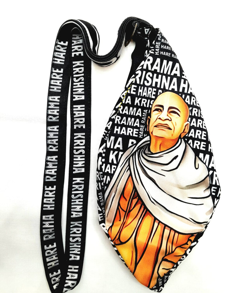 Krishna and Balaram - Digitally Printed Bead-Bag [3 sides and strap] Standard Size