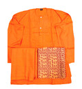 Devotee Cotton Saffron Cloth Kit -- 5 Piece Set