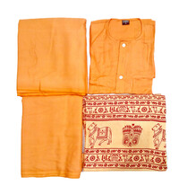 Devotee Cotton Saffron Cloth Kit -- 5 Piece Set