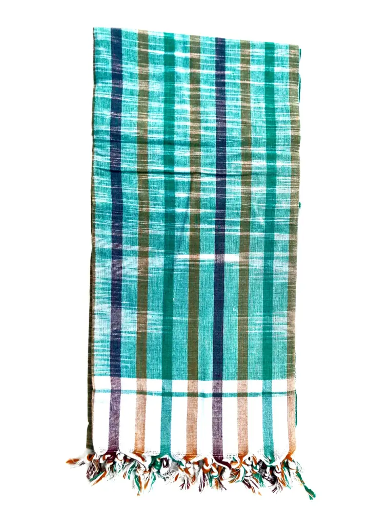 Gamcha, Khadi, large size (195x85cm) -- Traditional Indian Bathing Towel