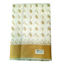 Sari, Cotton -- White with Gold Border (White Gold)