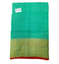 Sari, Cotton Blended -- Plain Color with Attractive Border