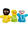 Childrens Stuffed Toy: Jagannatha, Baladeva and Subhadra (Approx. 11\" high) - 3 Dolls