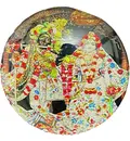 Round Radha-Krishna Magnet (2.3\" - 5.3 cm)