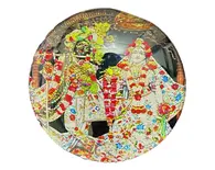 Round Radha-Krishna Magnet (2.3" - 5.3 cm)