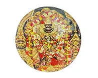 Round Lord Narasimhadeva Magnet (2.3" - 5.3 cm)