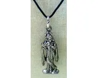 Lord Krishna Playing Flute Pendant -- Set of 2