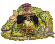 Laddu Gopal Dress Colorful Flowers and Colorful Gems