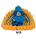 Semi Deluxe Woolen Winter Dresses with Cap for Laddu Gopal