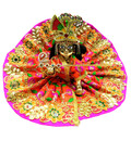 Deluxe Flute for Laddu Gopal - Carry and Flower Design