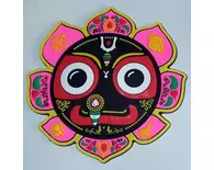 Large Jagannatha with Pink Lotus Magnet