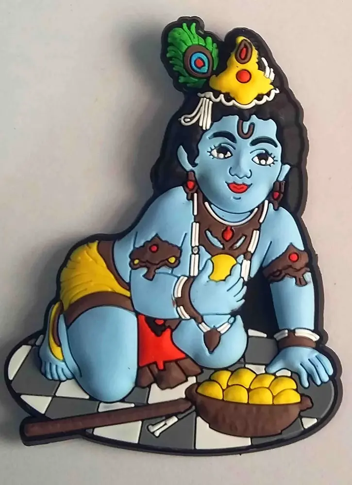 Large Krishna as the Butter Thief Magnet