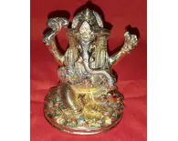 Lord Ganesh Brass Deity (4" high)