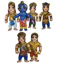 Characters of Mahabharat  Children\'s Stuffed Toys (set of 6)