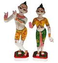 Marble Radha Krishna Deities (11\")