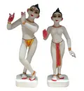 Marble Radha Krishna Deities (11\")