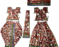 Radha Krishna Dress Multi Printed (R1400)