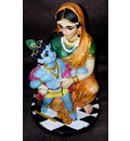 New Damodar Krishna -- Polyresin Deity (8.5\" high)