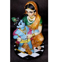 New Damodar Krishna -- Polyresin Deity (8.5" high)