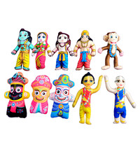 Childrens Stuffed Toys: Gaura-Nitai Jagannatha Sita Rama Laksmana Hanuman Set of 10