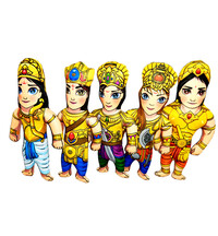 Childrens Stuffed Toys: Panca Pandavas (Yudhishtra,Bhima,Arjuna,Nakula,Sahadeva)