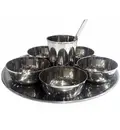 Deity Offering Plates Large Size (9.4\" Stainless Steel)