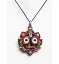 Big Jagannath on Lotus Pendant with Black thread