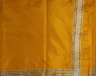 Dhoti / Chadar -- Varanasi Pure Silk Yellow