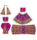 Radha Krishna Dress with Vibrant Floral Embroidery Work