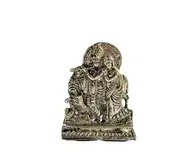 Radha Krishna White Metal Stand