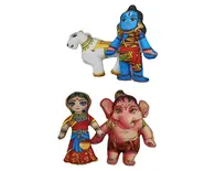 Lord Shiva's Family (Set of 4 Stuffed Toys)