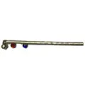 Decorative Silver Flute for Laddu Gopal Deity With Two Colorful Gems