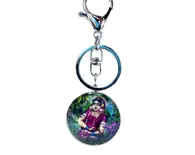 Srimati Radharani Key Ring (two sided)