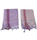 Gamcha, Khadi, large size (195x85cm) -- Traditional Indian Bathing Towel