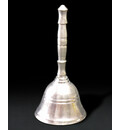 White Metal Aroti Bell, 3\" inch