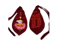 Tilak, Lotus & Conch Shell Japa Bead Bag