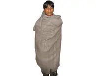 Men's Large Yak Wool Full Body Shawl / Chadar (98"x51")