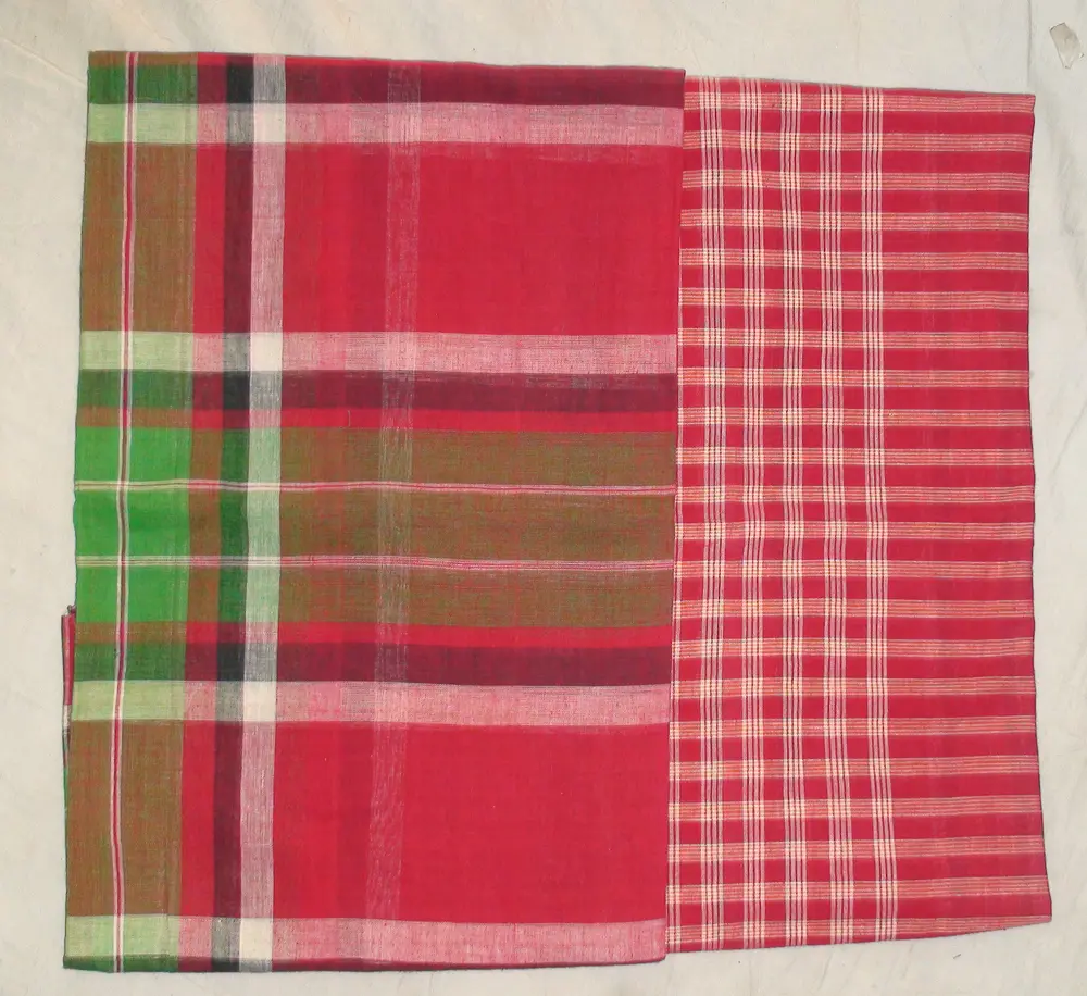 Gamcha, Khadi, large size (195x85cm) -- Traditional Indian Bathing Towel