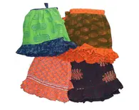 Gopi Dress -- Frill Skirt, 2 piece with Dupatta